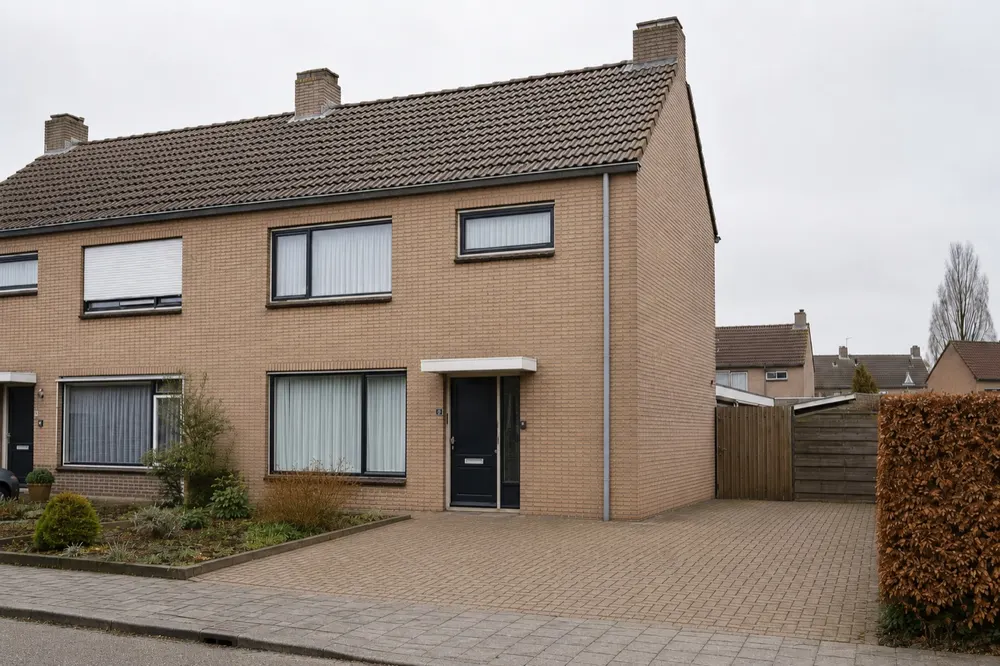 Dak en gevel voor en na reiniging na